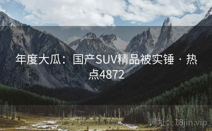年度大瓜：国产SUV精品被实锤 · 热点4872